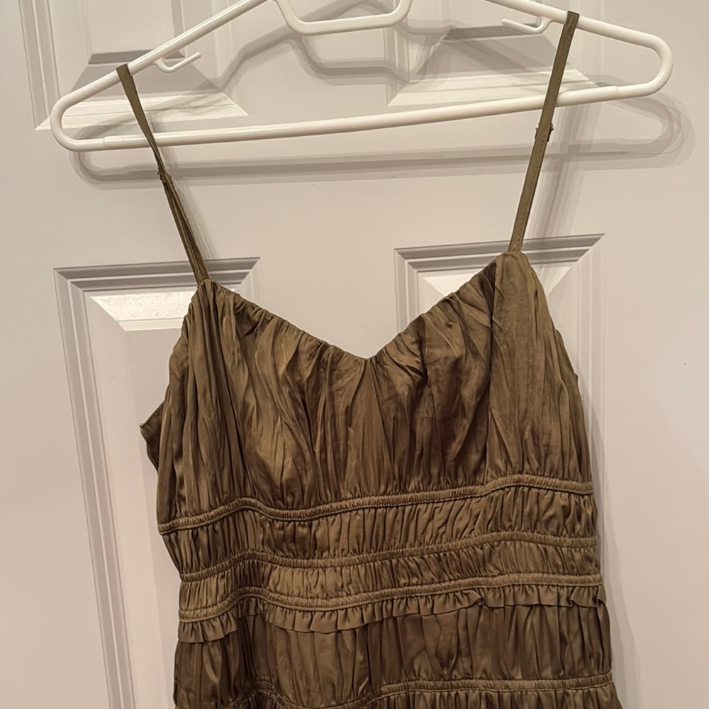 Forum Olive Green Midi Dress